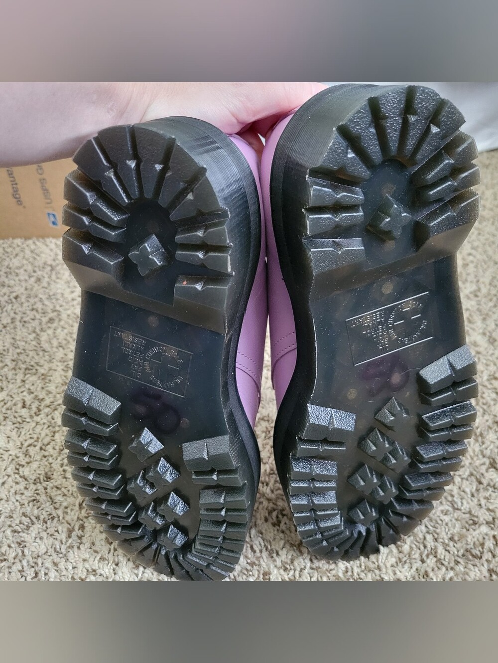 Dr. Martens 1461 II Pisa Leather Platform Shoes Lilac Oxfords Lavender Purple 7 - Picture 7 of 8